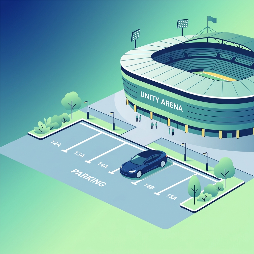 Stadium Parking Illustration